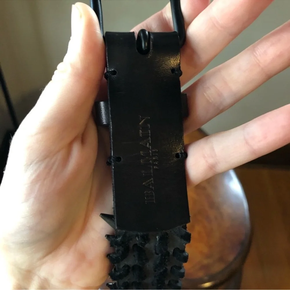 Balmain Leather Bullet Belt 36 - RARE